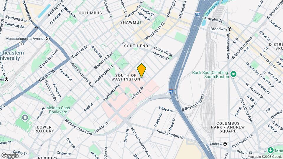 97 E Brookline St, Unit 1 Map and Location Details