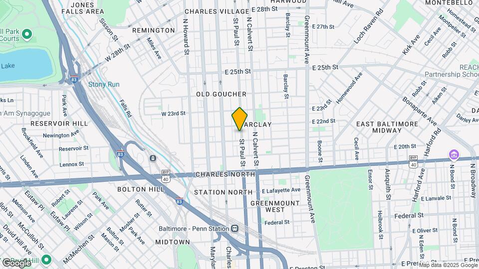 2110 Saint Paul St Mapa y Detalles de la Ubicación