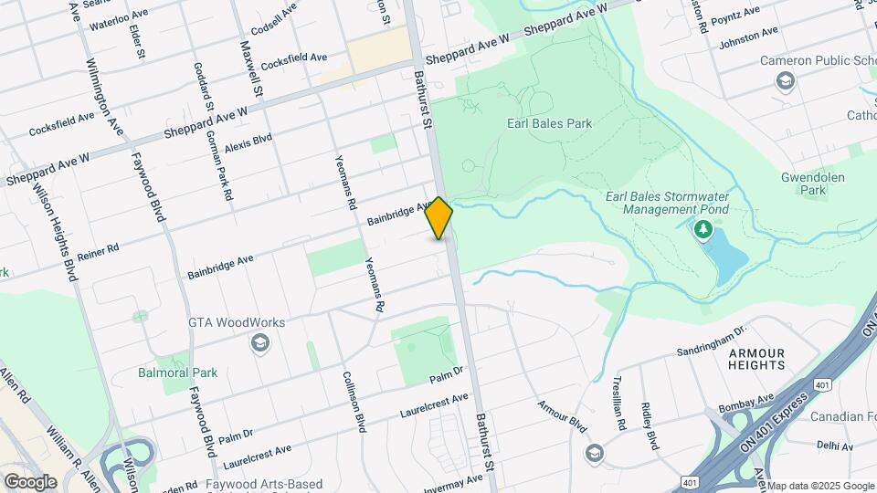 4200 Bathurst St Map and Location Details
