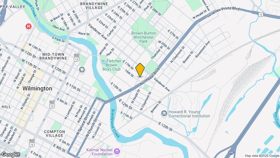 1602 Thatcher St Map and Location Details