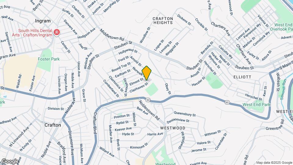 1228 Clairhaven St Map and Location Details
