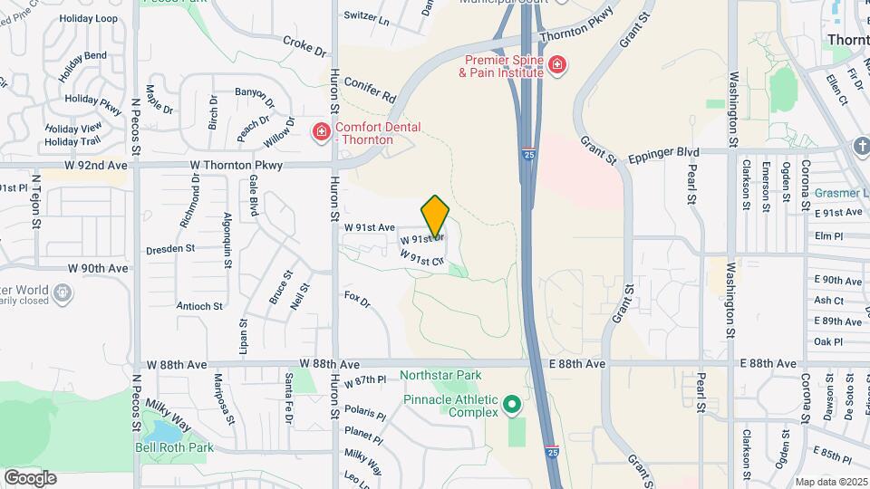 502 W 91st Dr Map and Location Details