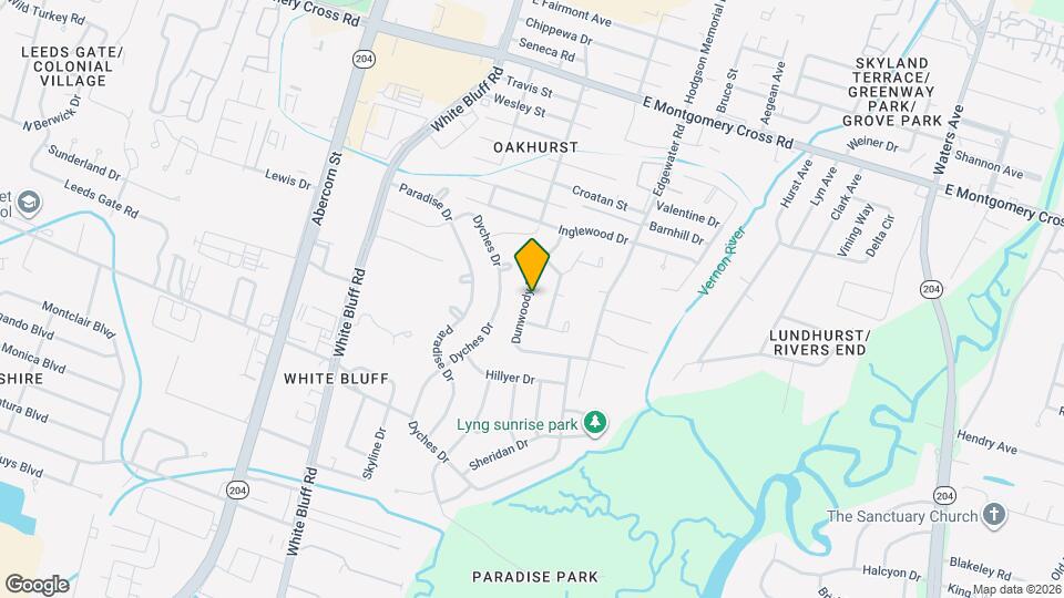 9406 Dunwoody Dr Map and Location Details