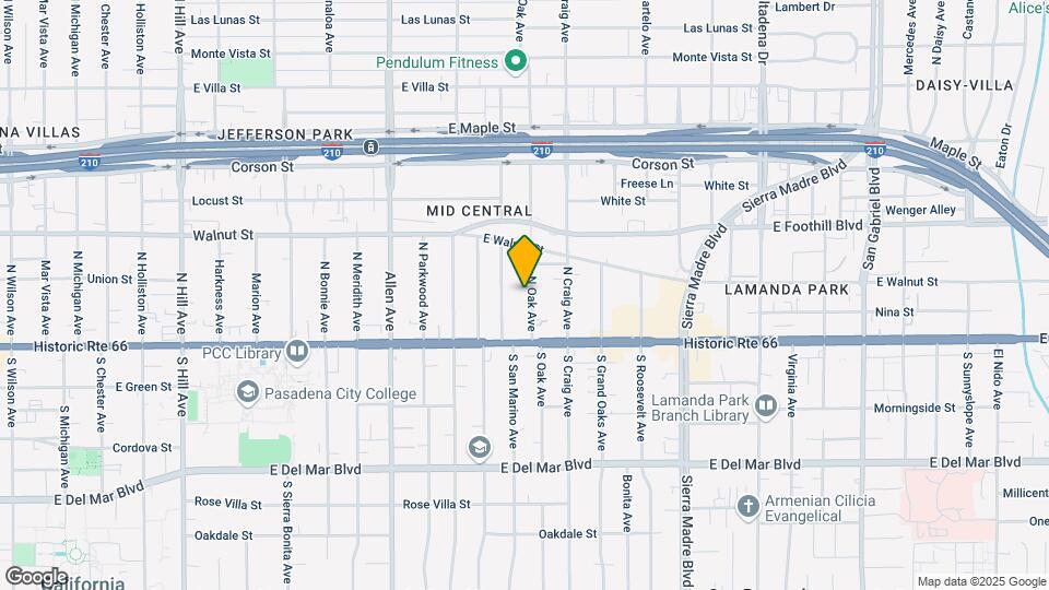 87 Oak Ave Map and Location Details