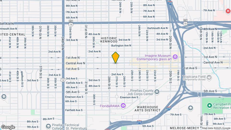 2700 Central Ave Map and Location Details