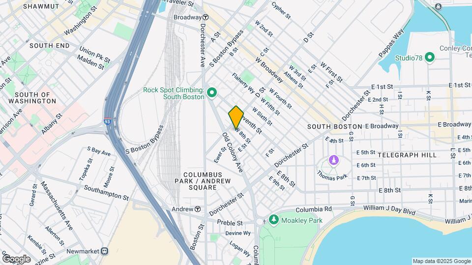 111 W 8th St, Unit E Map and Location Details