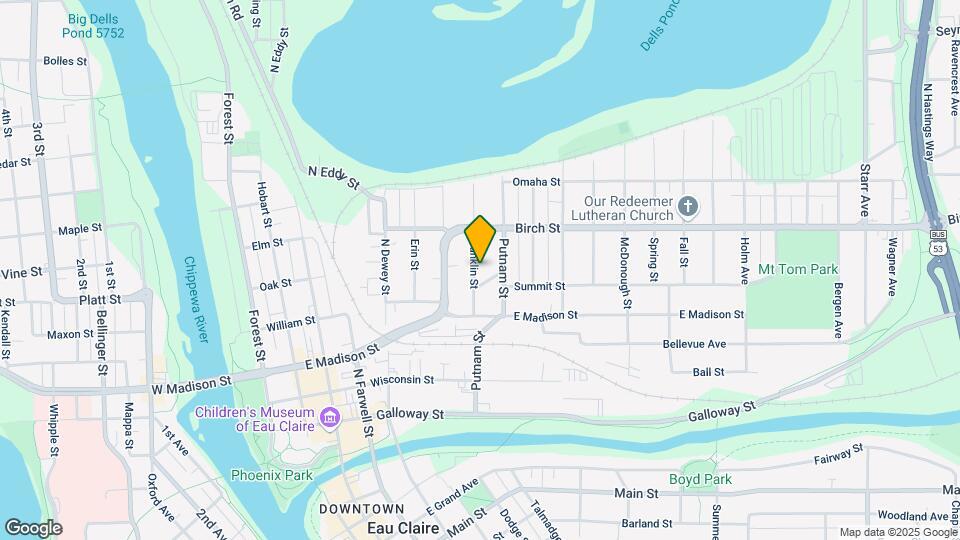 521 Franklin St Map and Location Details