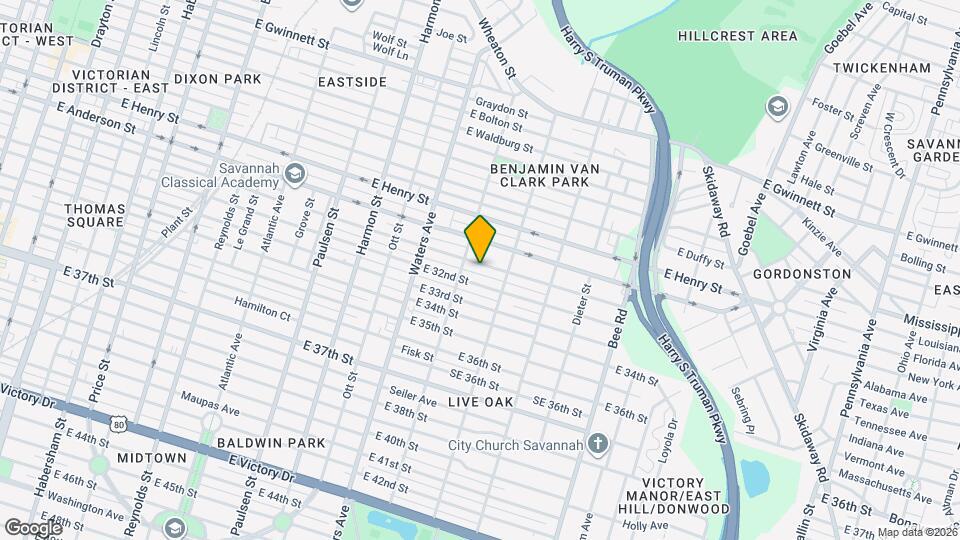 1213 E 31st St Map and Location Details