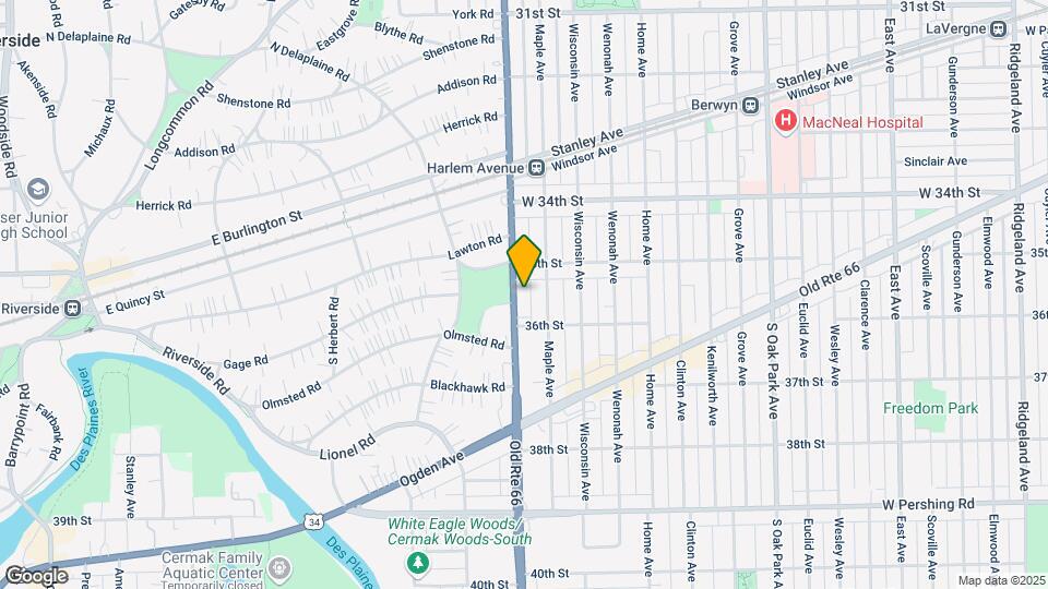 3513 Harlem Ave Map and Location Details