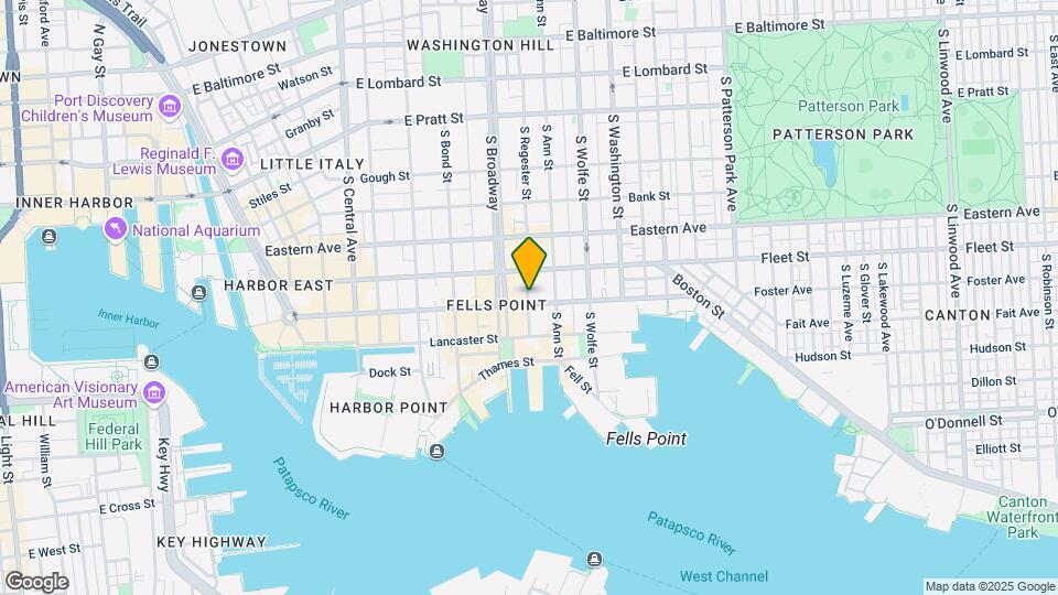 1718 Aliceanna St Map and Location Details