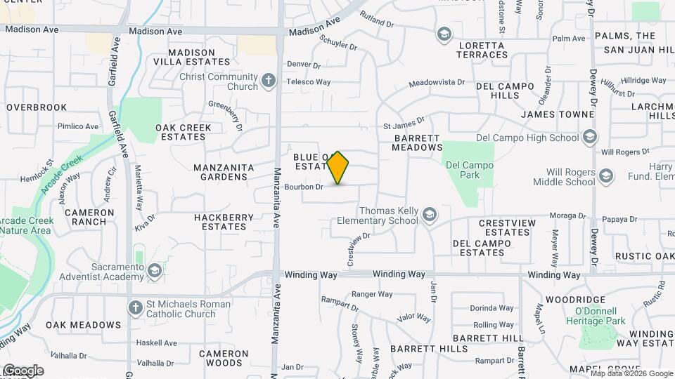 6022 Bourbon Dr Map and Location Details