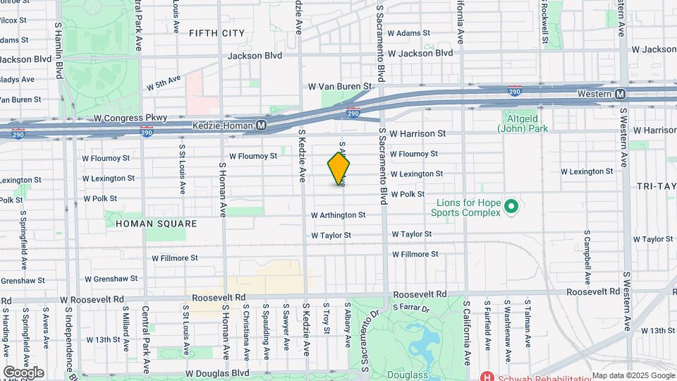 3106 W Polk St Map and Location Details