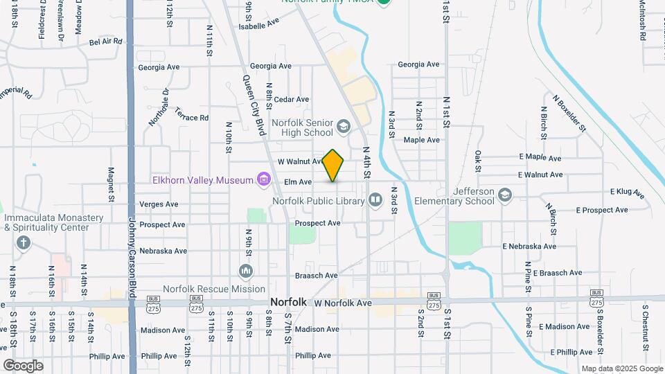 501 Elm Ave, Unit A Map and Location Details