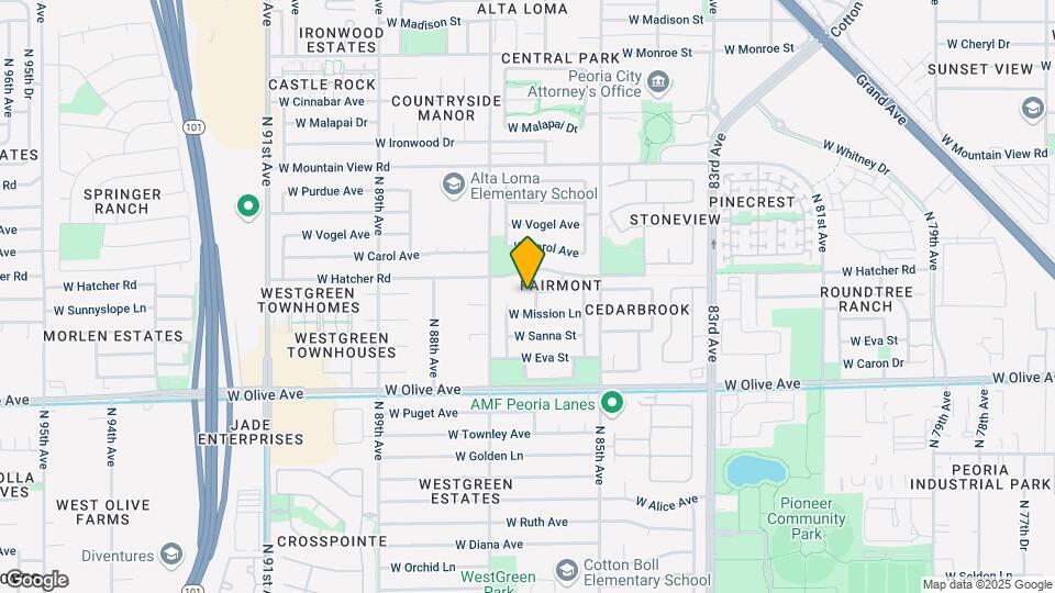 9246 N 86th Ave Map and Location Details