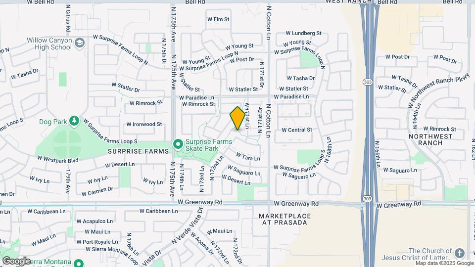 15898 N 172nd Ln Map and Location Details