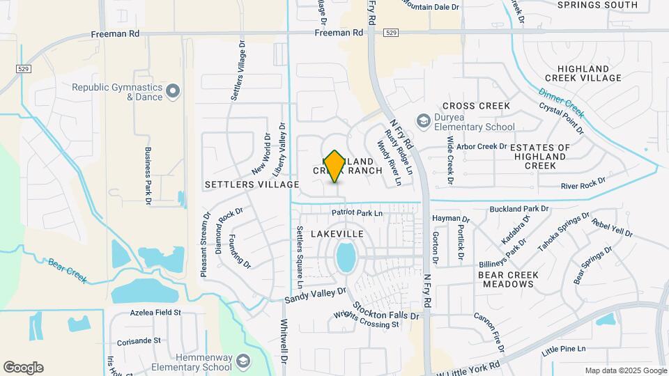 6611 Barker Bend Ln Map and Location Details