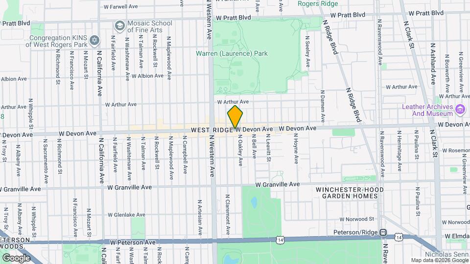 2309-2311 W Devon Ave Map and Location Details