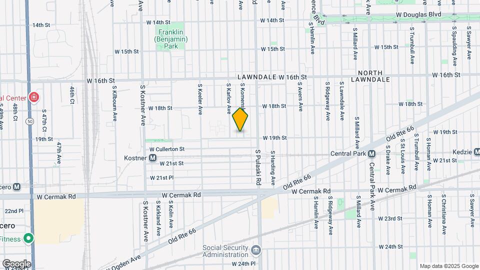 1860 S Komensky Ave Map and Location Details