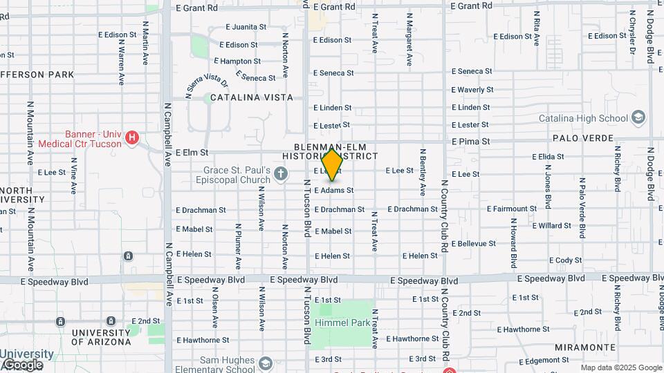 1512 N Forgeus Ave, Unit guest house Map and Location Details