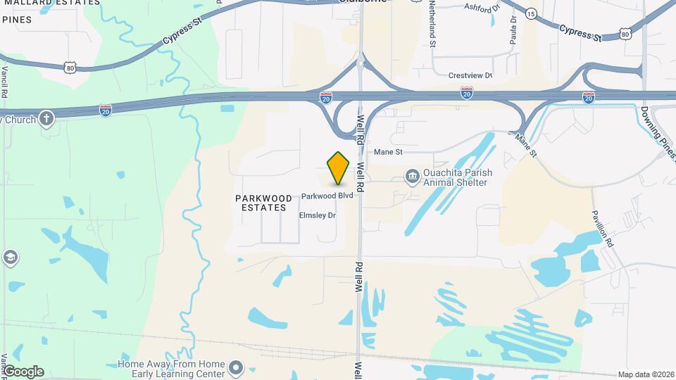 110 Parkwood Blvd Map and Location Details