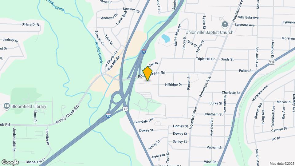 1331 Hillridge Dr Map and Location Details