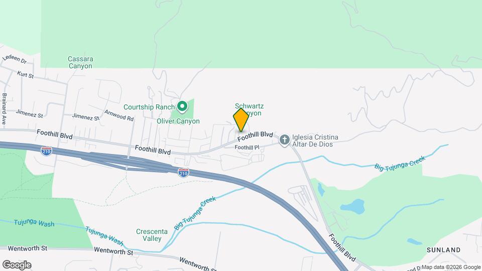 9857 Foothill Blvd Map and Location Details