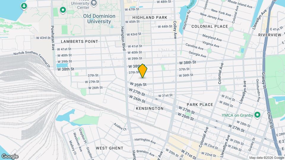 1035 W 36th St Mapa y Detalles de la Ubicación