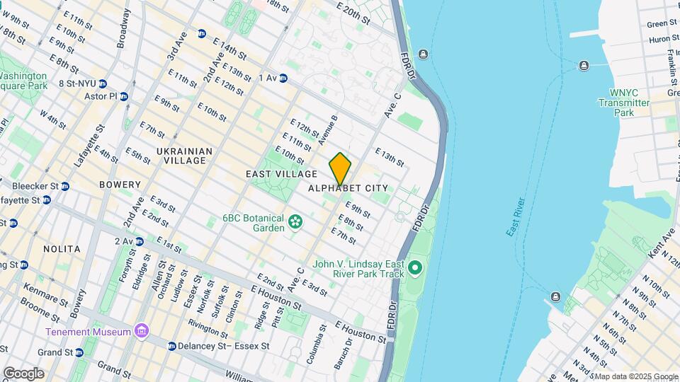 153 Avenue C Mapa y Detalles de la Ubicación