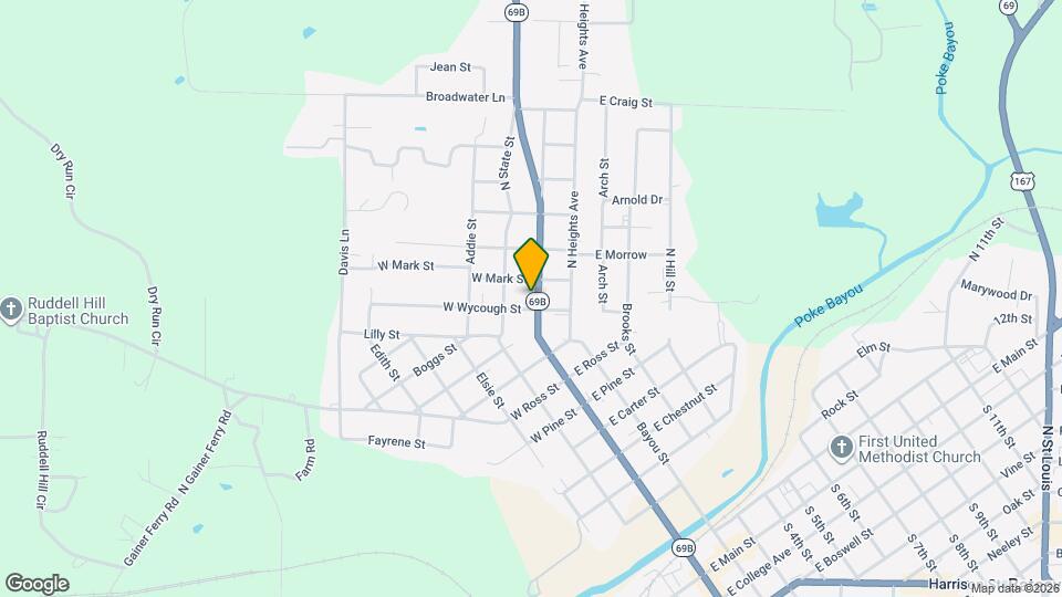 110 W Wycough St Mapa y Detalles de la Ubicación