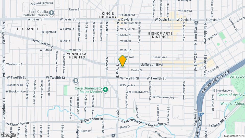 823 Centre St Map and Location Details