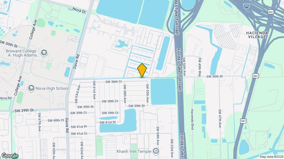 5601 SW 36th Ct Map and Location Details