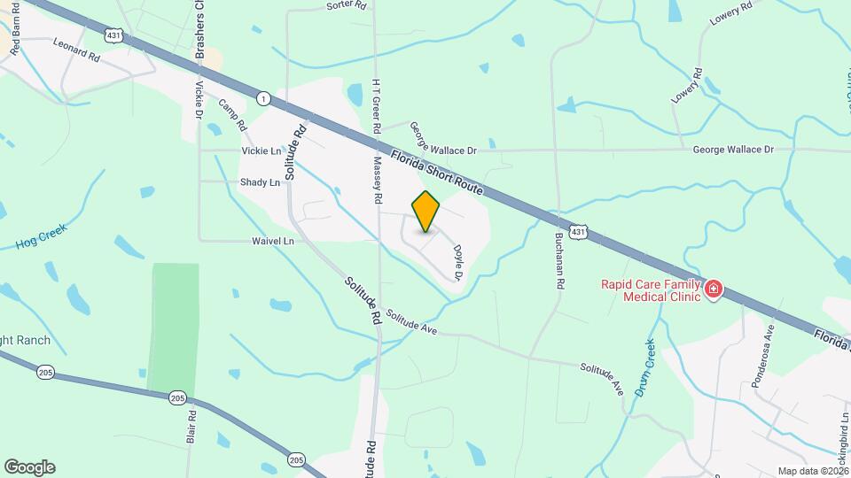 180 Doyle Dr Mapa y Detalles de la Ubicación