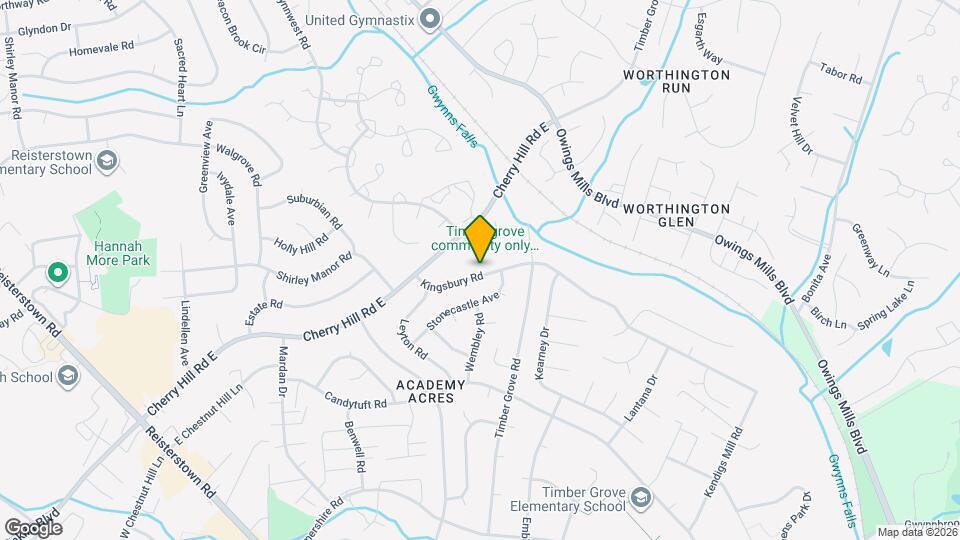 1025 Kingsbury Rd Map and Location Details