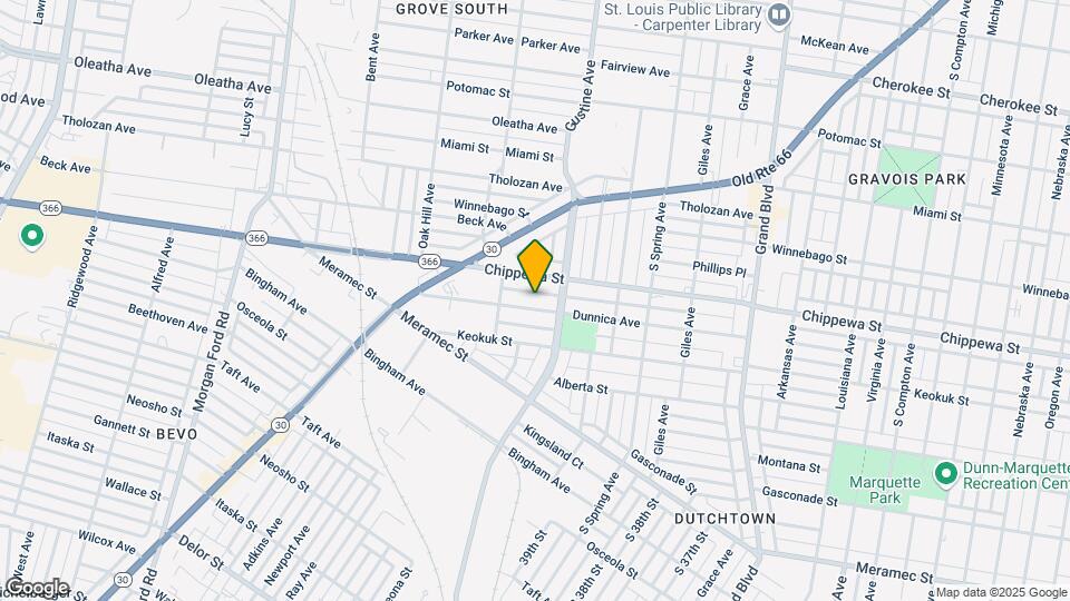3925 Dunnica Ave, Unit 2F Mapa y Detalles de la Ubicación