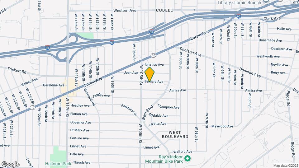 10401 Bernard Ave Mapa y Detalles de la Ubicación