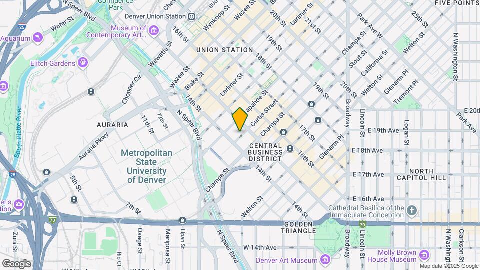 1431 Curtis Street Map and Location Details