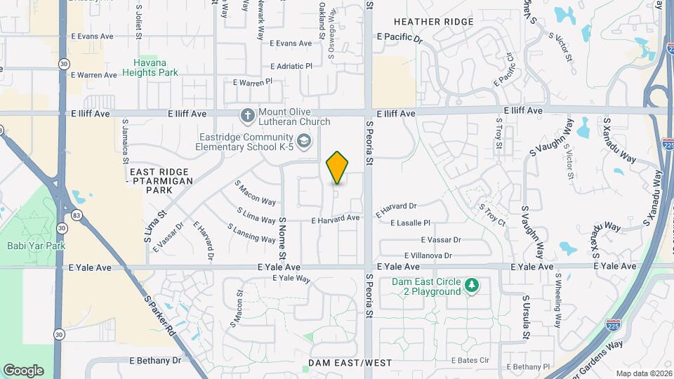 11971 E Harvard Ave Map and Location Details