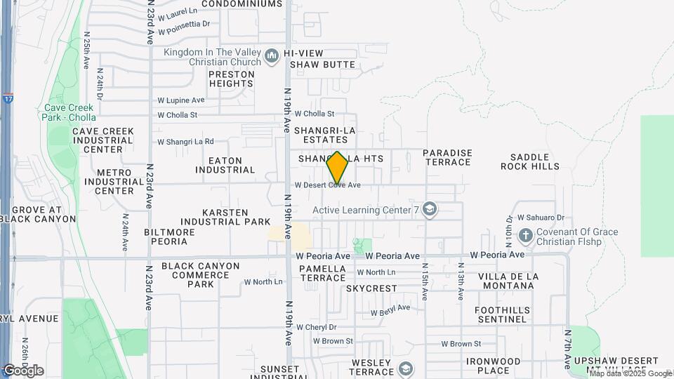 1741 W Desert Cove Ave Map and Location Details