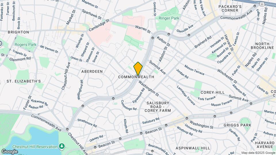 1658 Commonwealth Ave Map and Location Details
