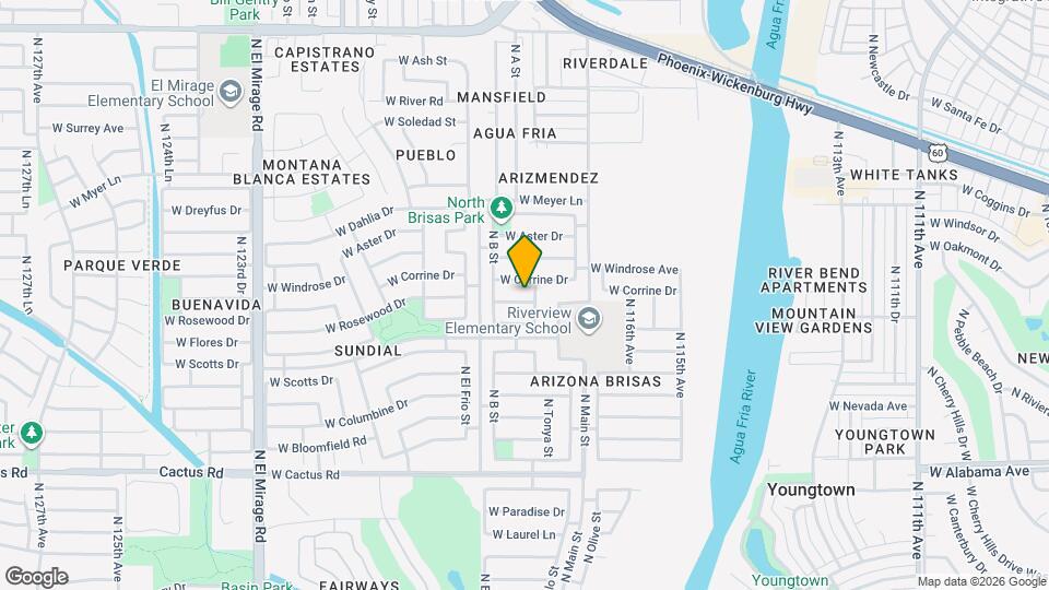 11816 W Rosewood Dr Map and Location Details