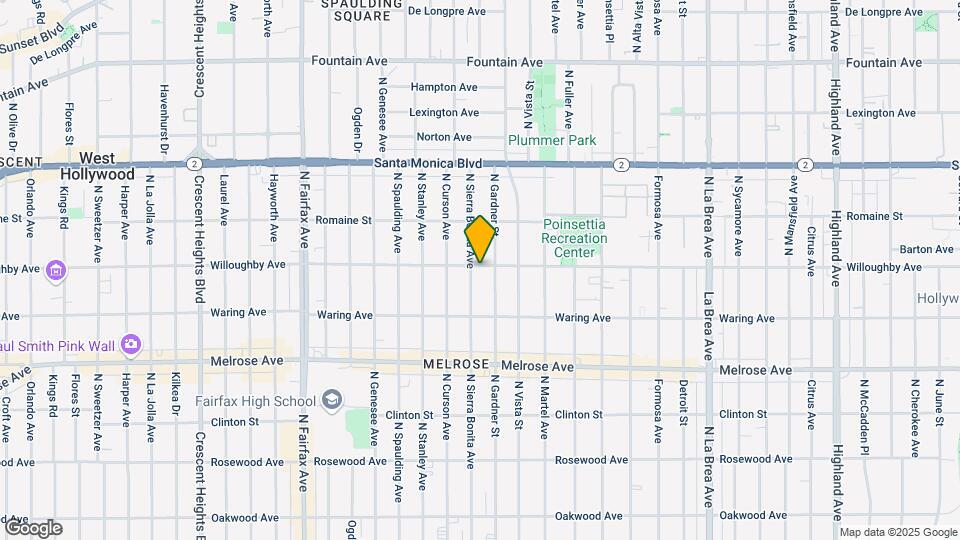 7518 Willoughby Ave Map and Location Details