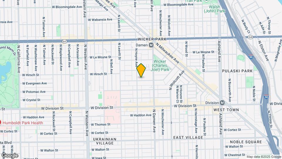 2048 W Evergreen Ave Map and Location Details