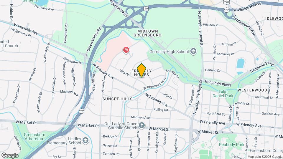 2110 Villa Dr Map and Location Details