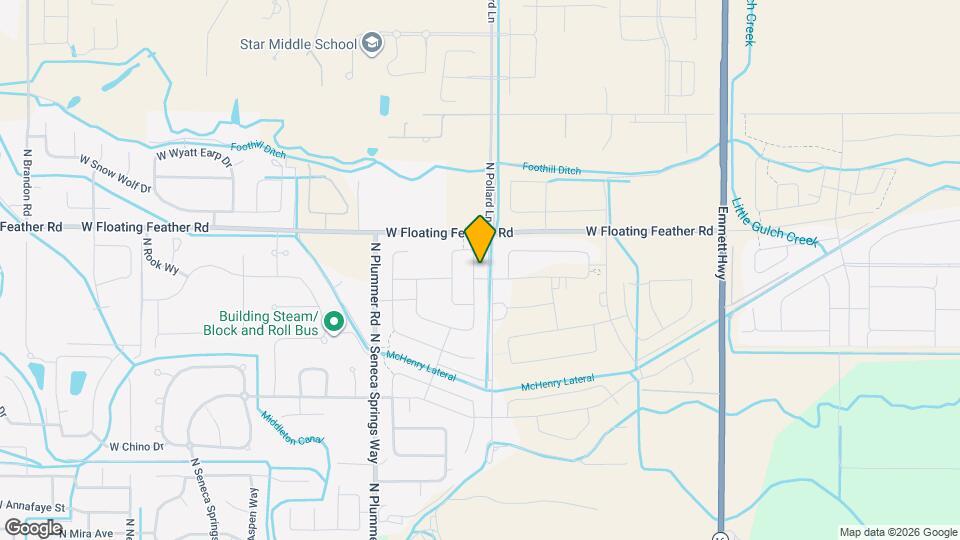 1498 N Alderleaf Ave Map and Location Details