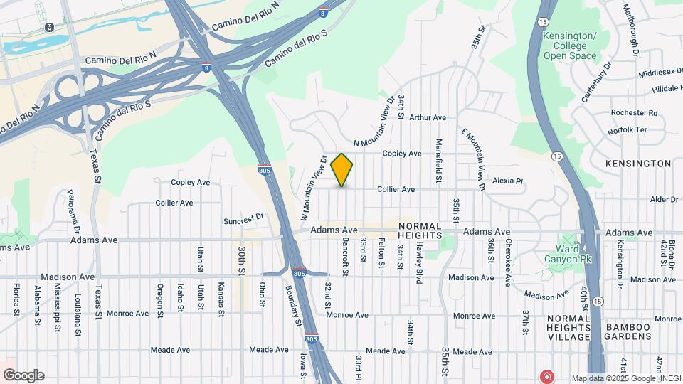 3235 Collier Ave, Unit 3235-1 Map and Location Details
