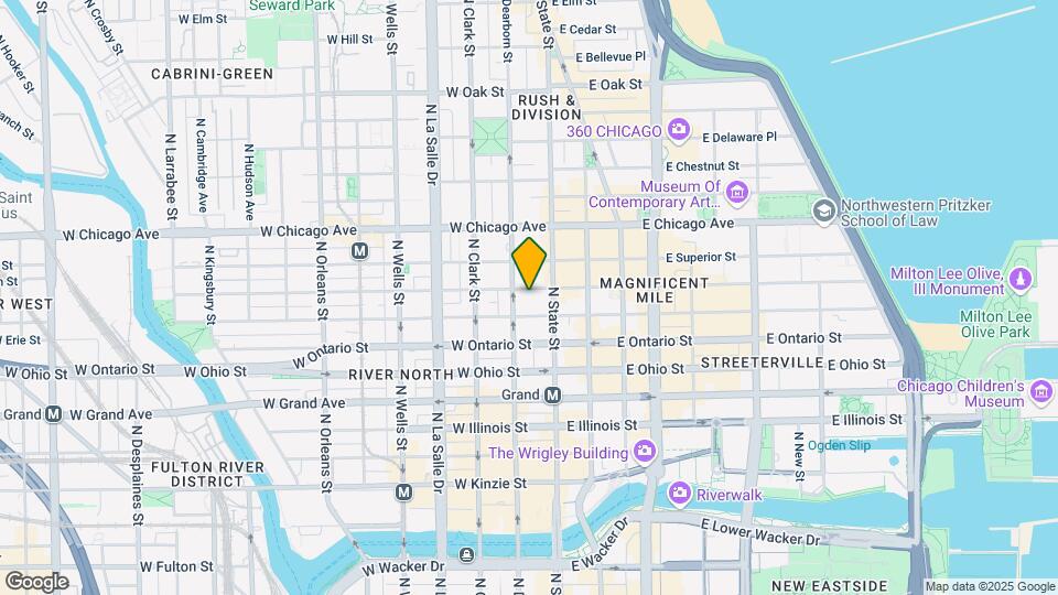 33 W Huron St Map and Location Details