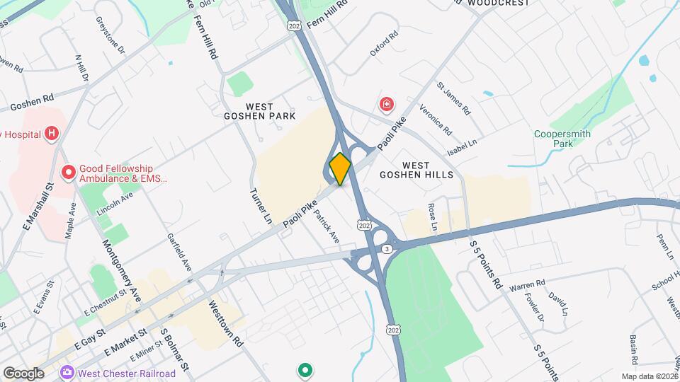 934 Paoli Pike Map and Location Details