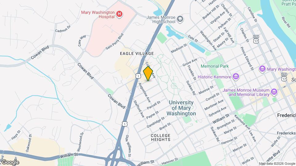 1218 Thornton St Map and Location Details