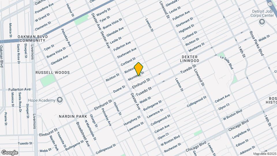 3295 Monterey St Map and Location Details