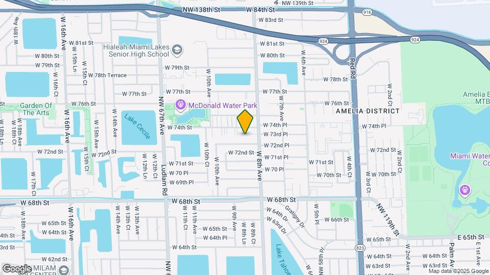 848 W 73rd Pl, Unit 1 Map and Location Details